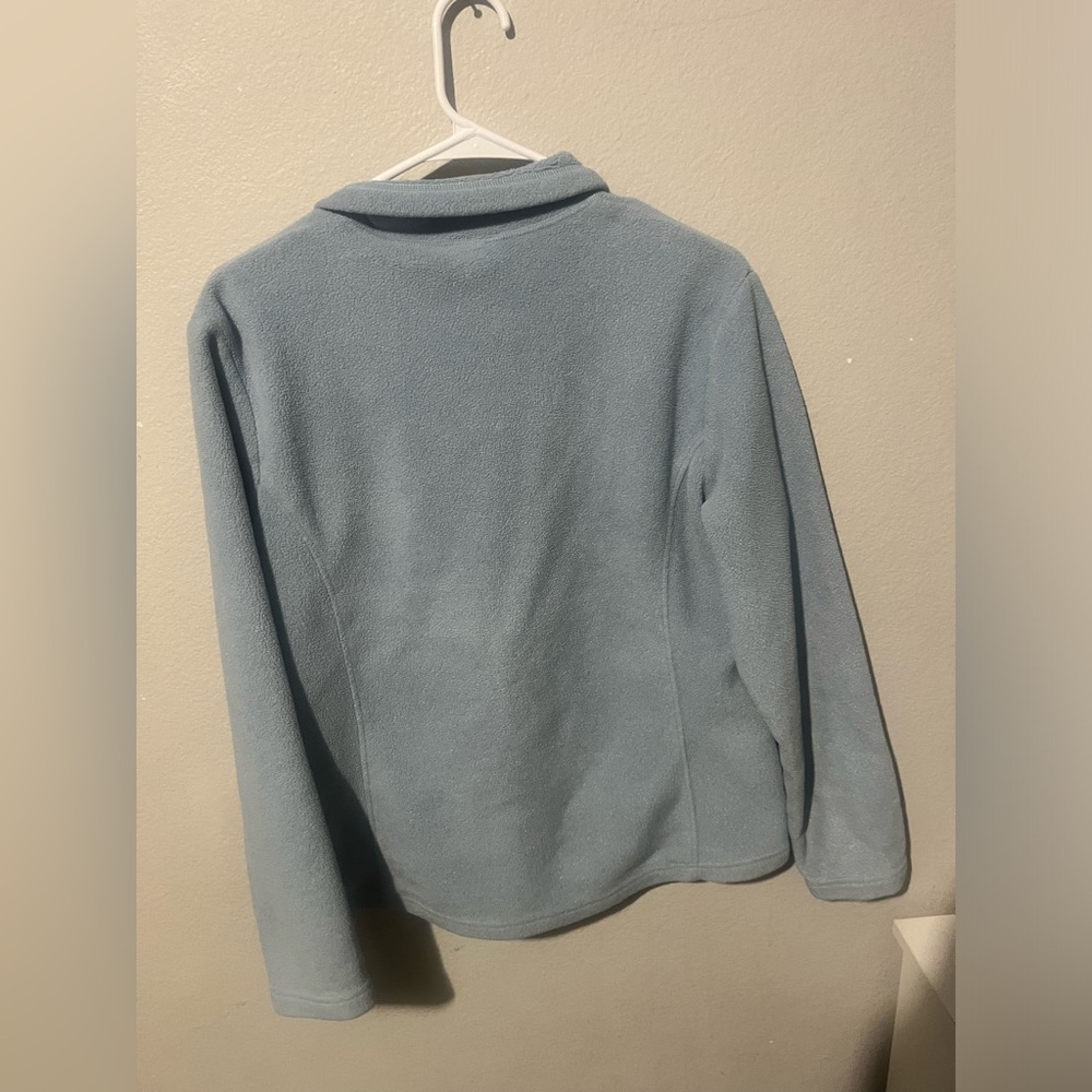 REI Women's Full Zip Fleece Sweatshirt Jacket Size Small Light Blue‎ - Picture 3 of 3